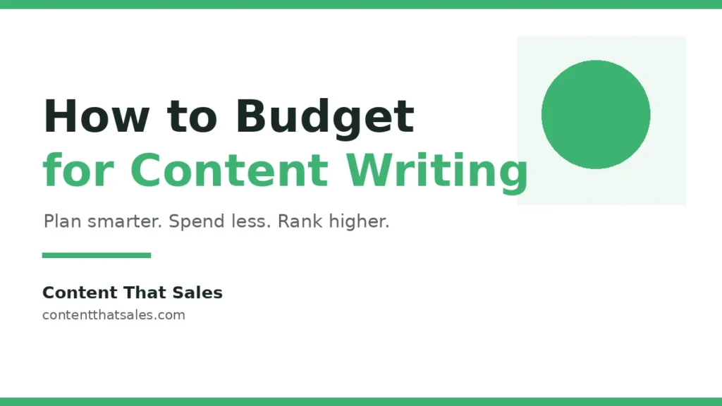 how to budget for content writing 2026 pricing guide