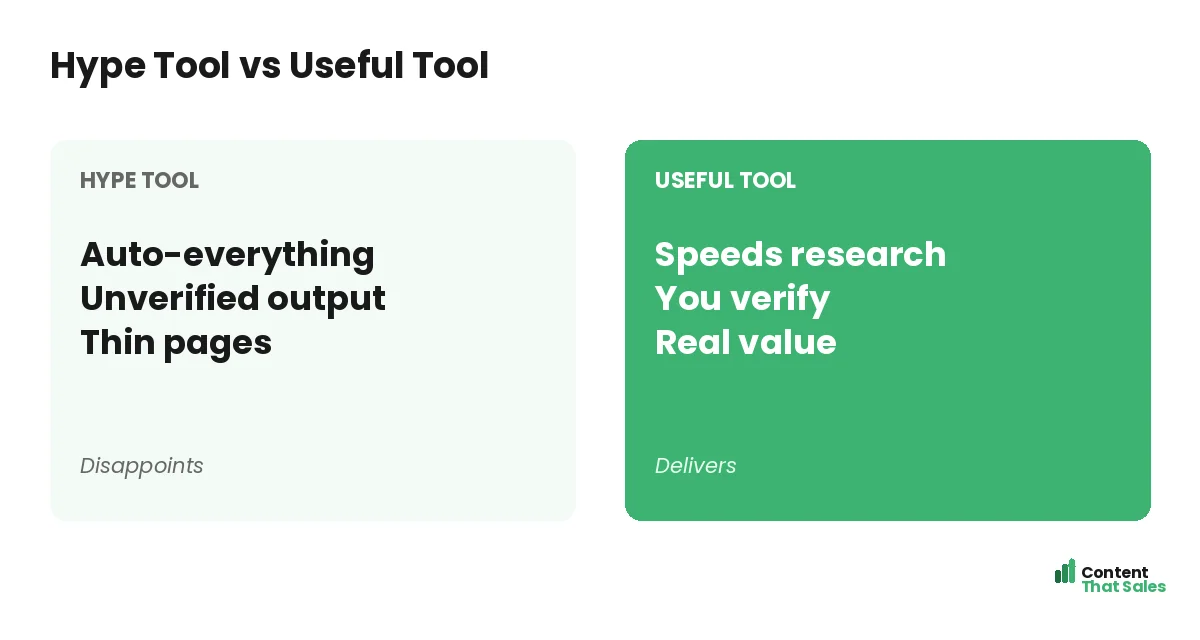 Tool output versus finished map by Content That Sales