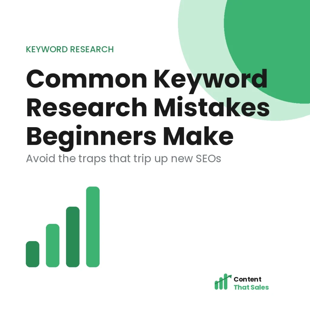 Common keyword research mistakes beginners make