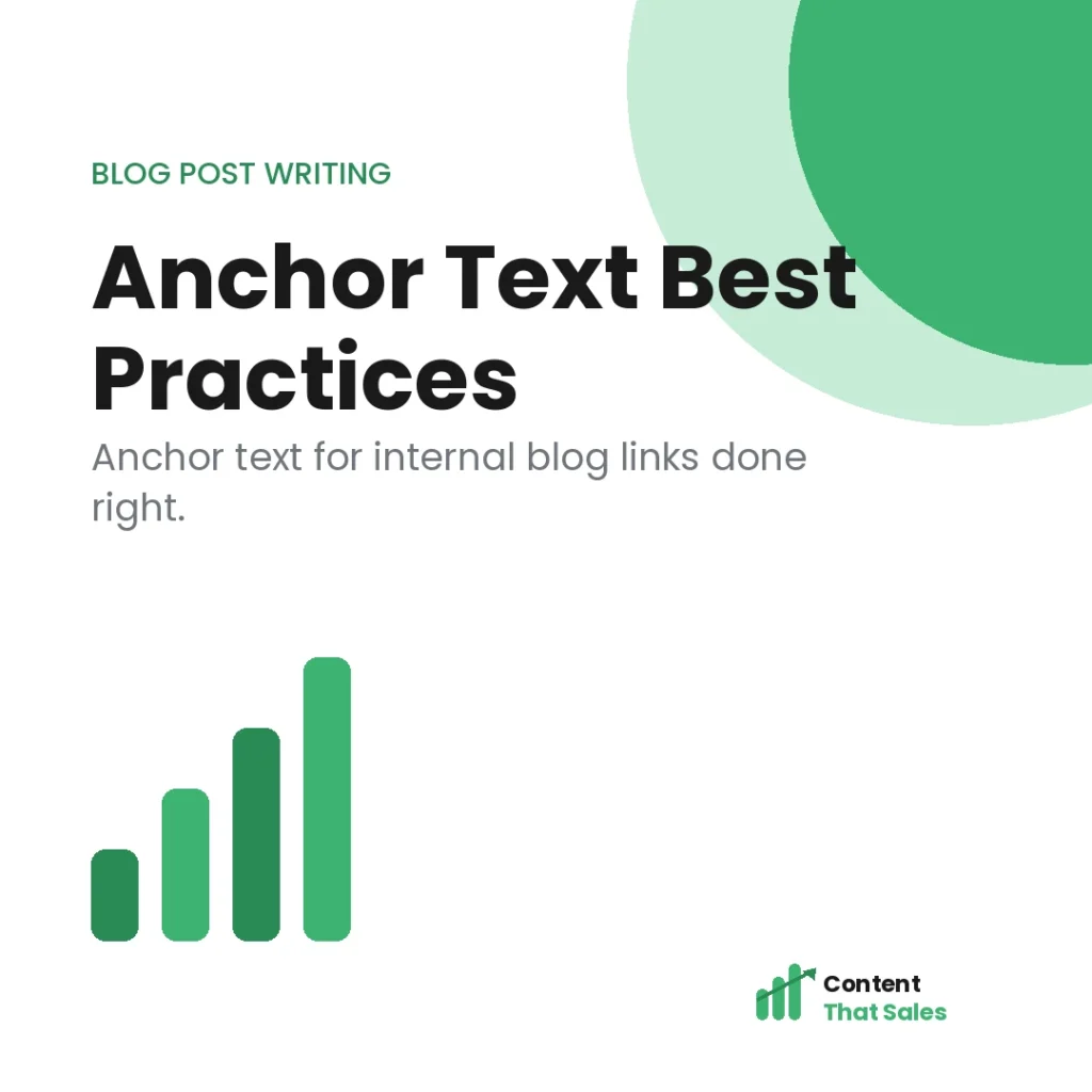 Anchor text for internal blog links best practices