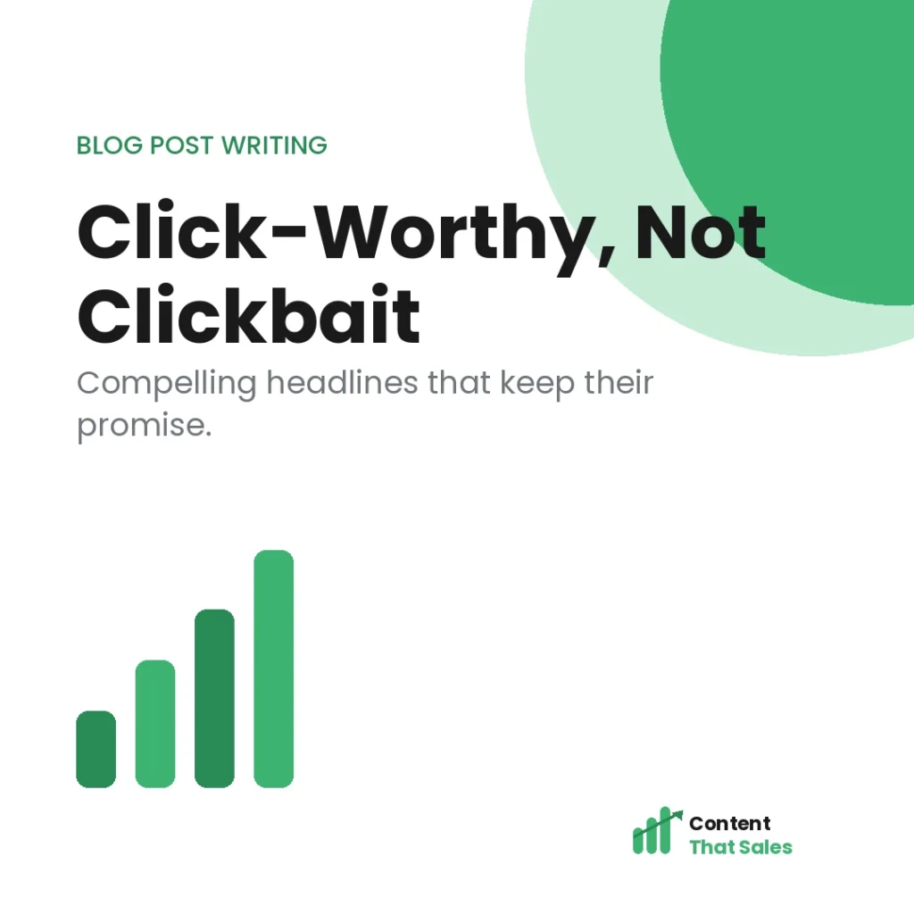Click-worthy headlines without clickbait