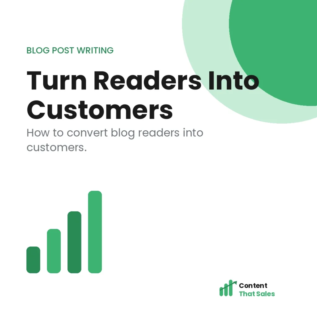 How to turn blog readers into customers