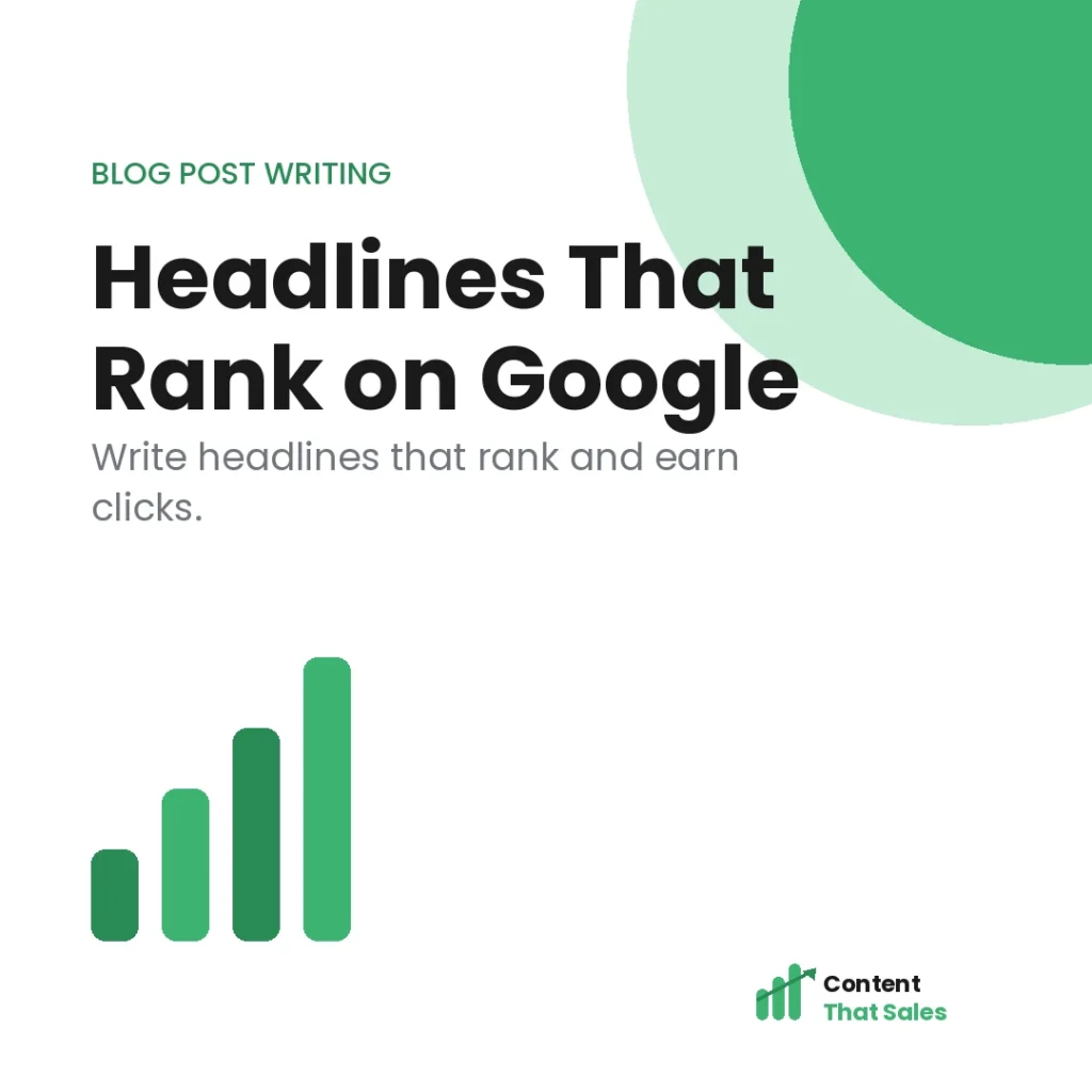 How to write headlines that rank on Google