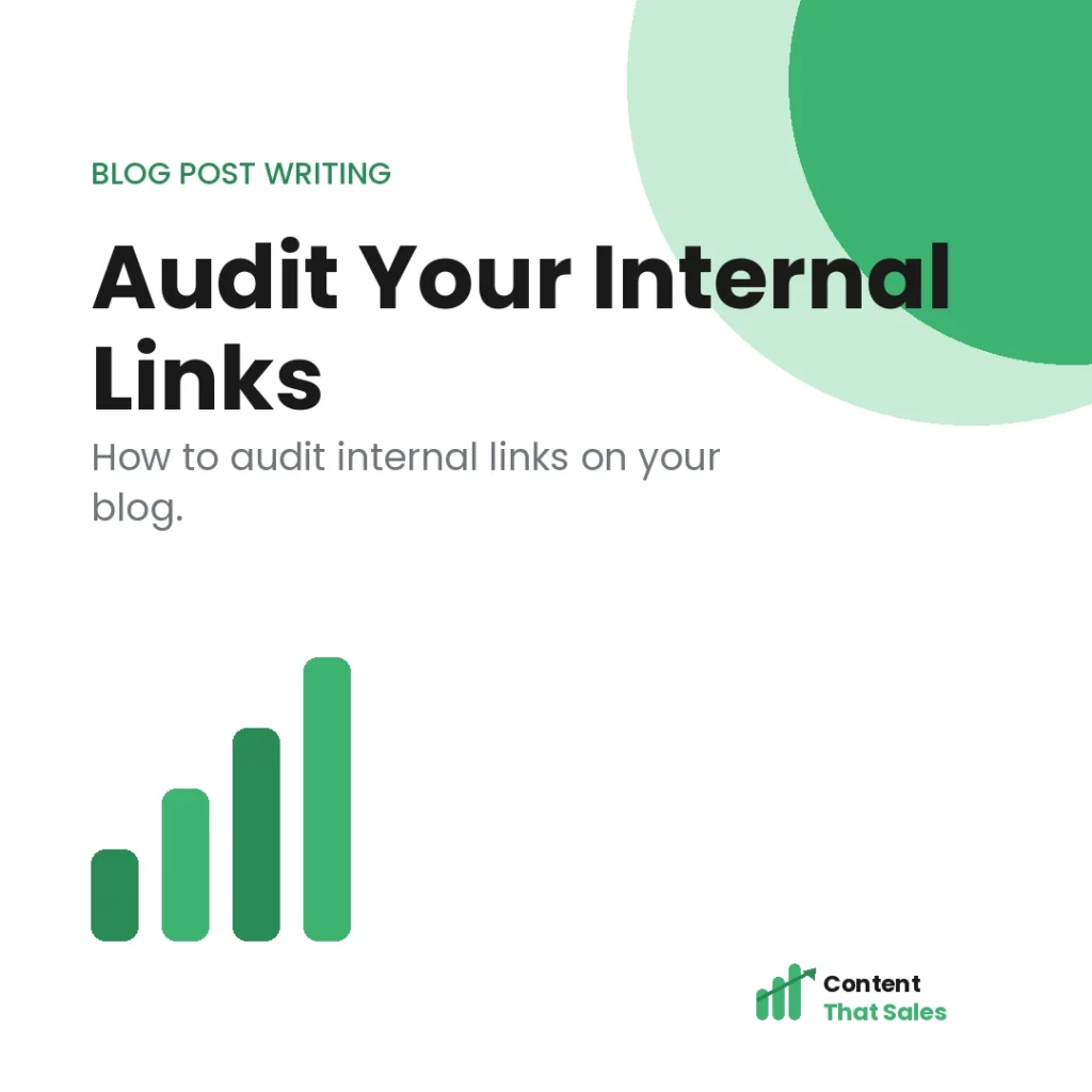 How to audit internal links on your blog