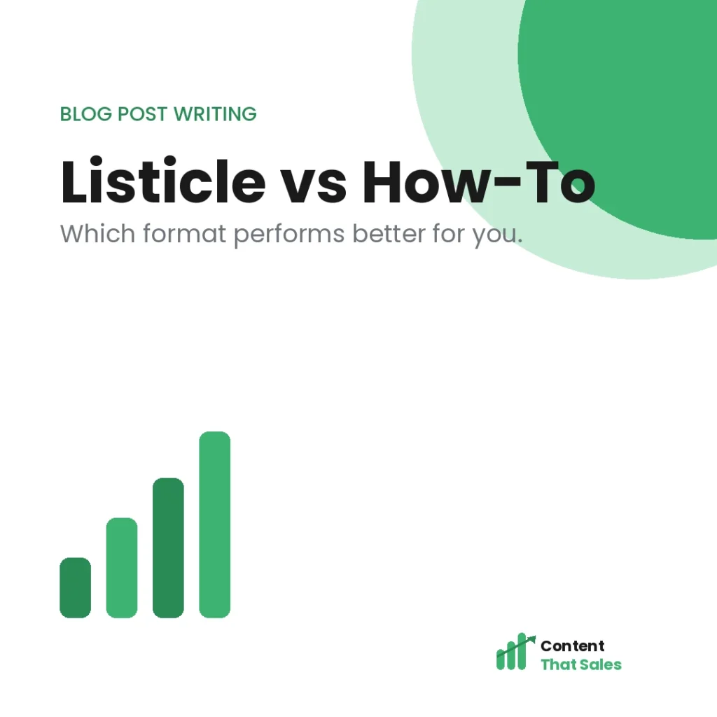 Listicle vs how-to which format performs better