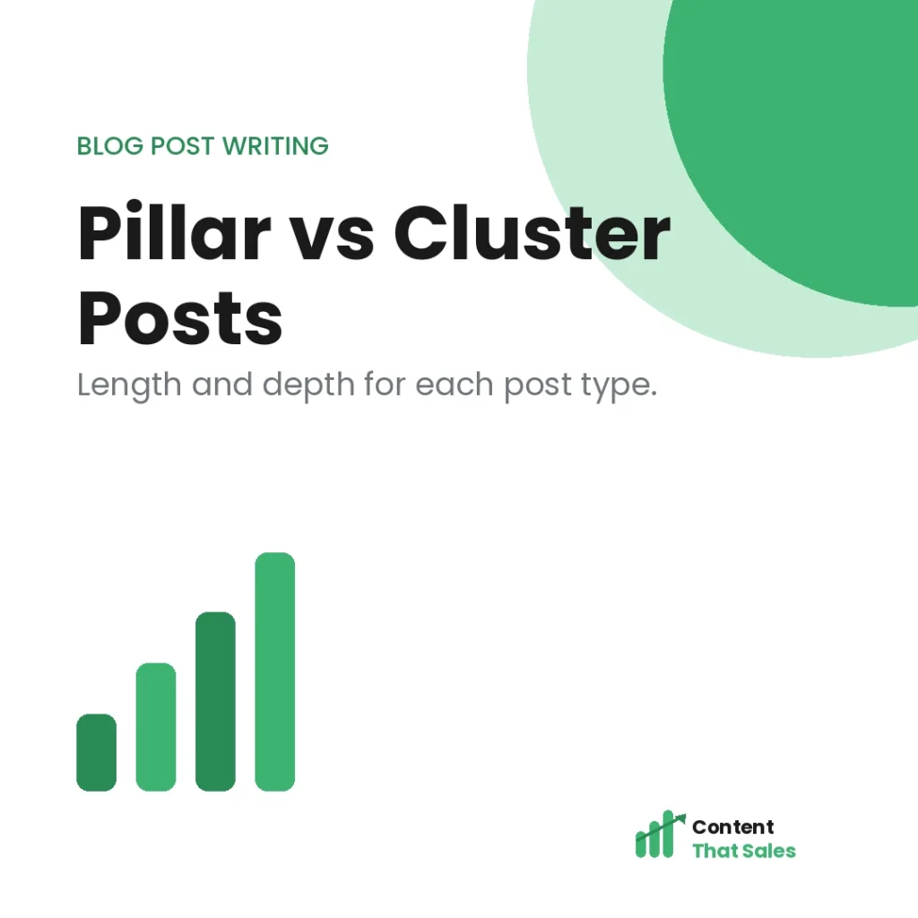 Pillar posts vs cluster posts length and depth