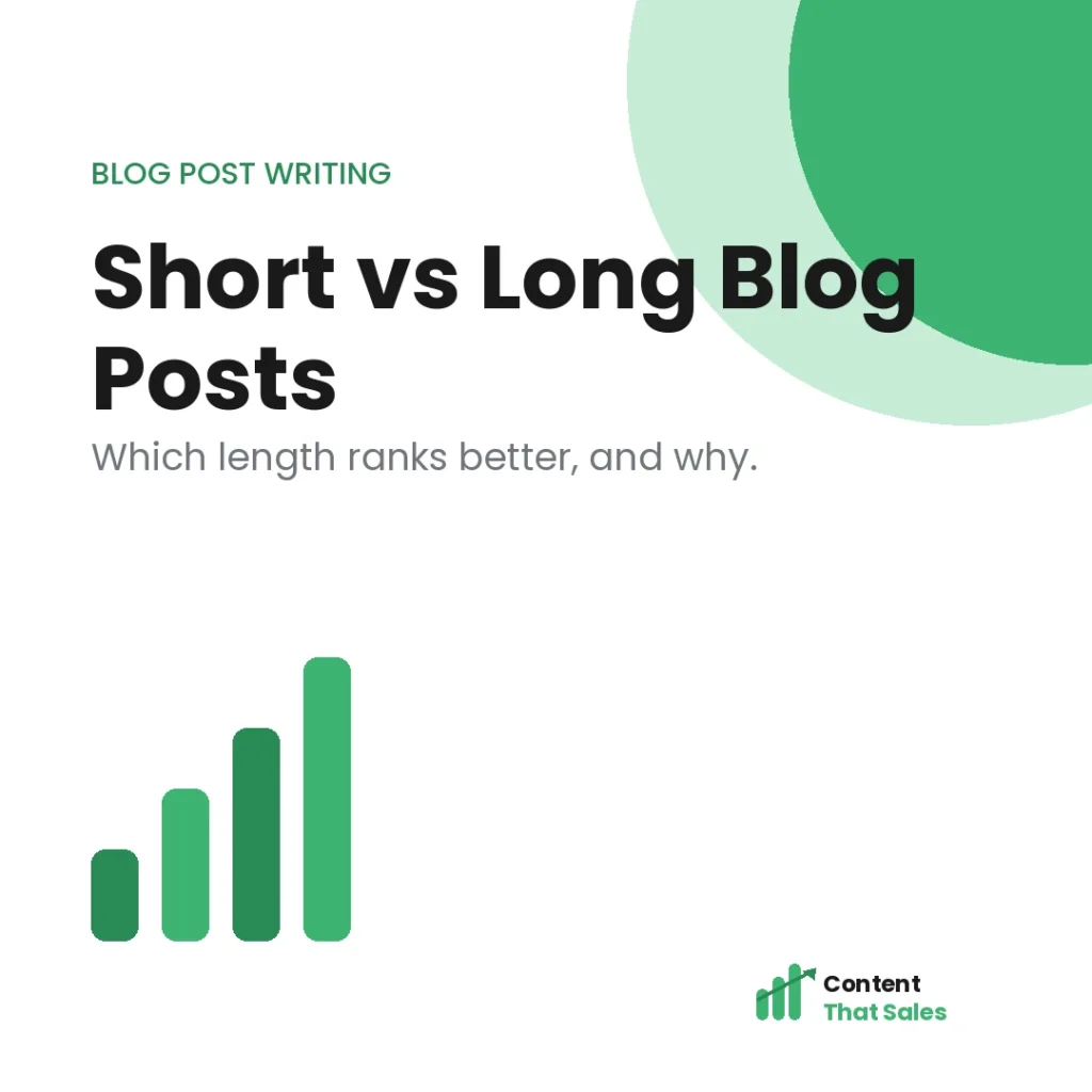 Short vs long blog posts which ranks better
