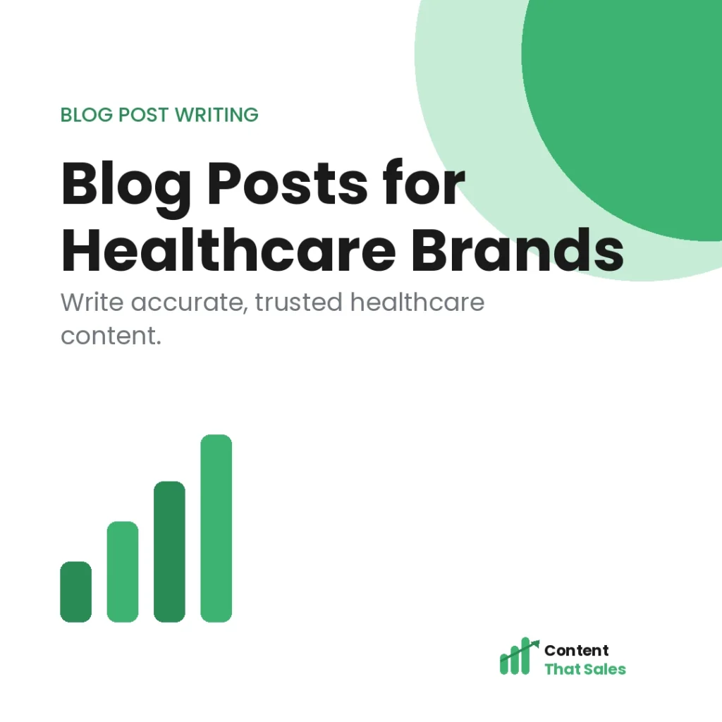 How to write blog posts for healthcare brands