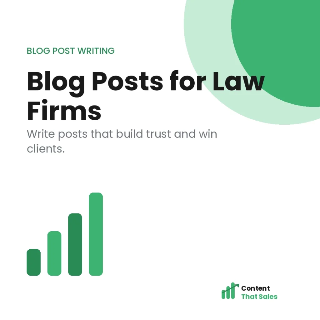 How to write blog posts for law firms