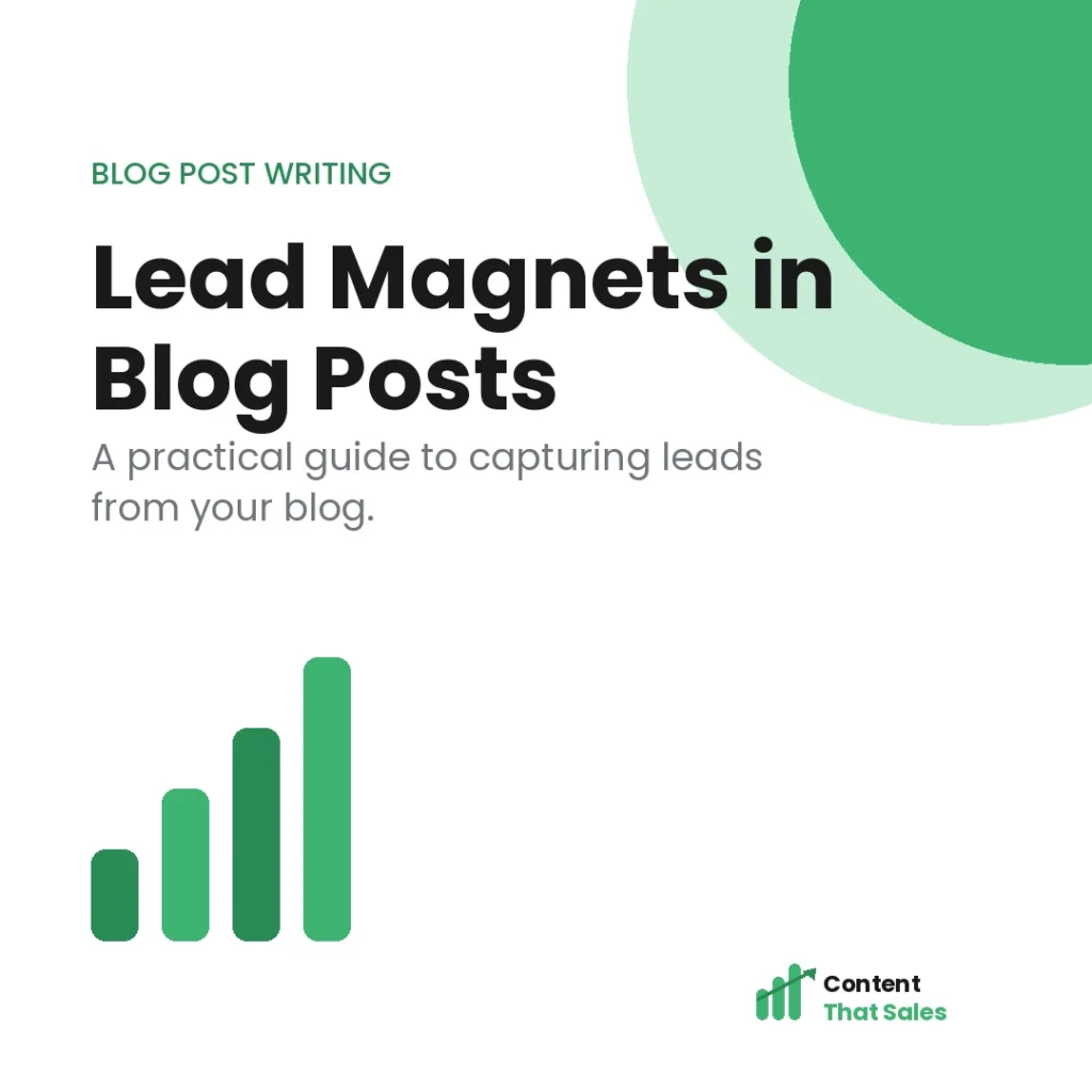 Lead magnets in blog posts practical guide