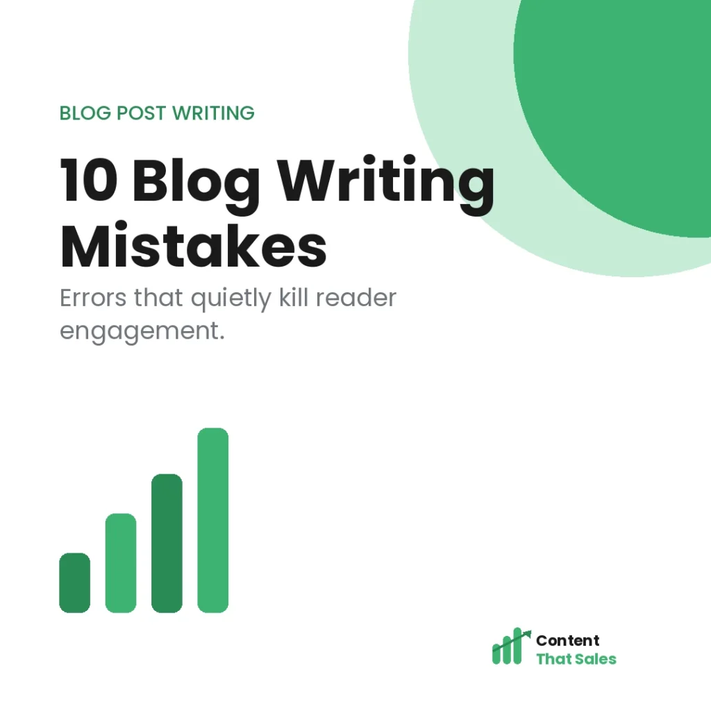 10 blog writing mistakes that kill engagement