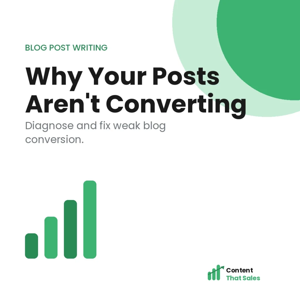 Why your blog posts aren't converting
