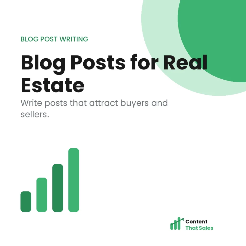 How to write blog posts for real estate