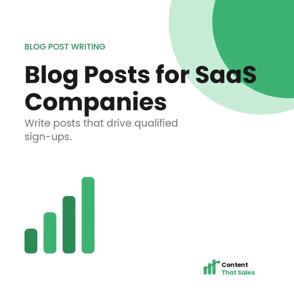 How to write blog posts for SaaS companies