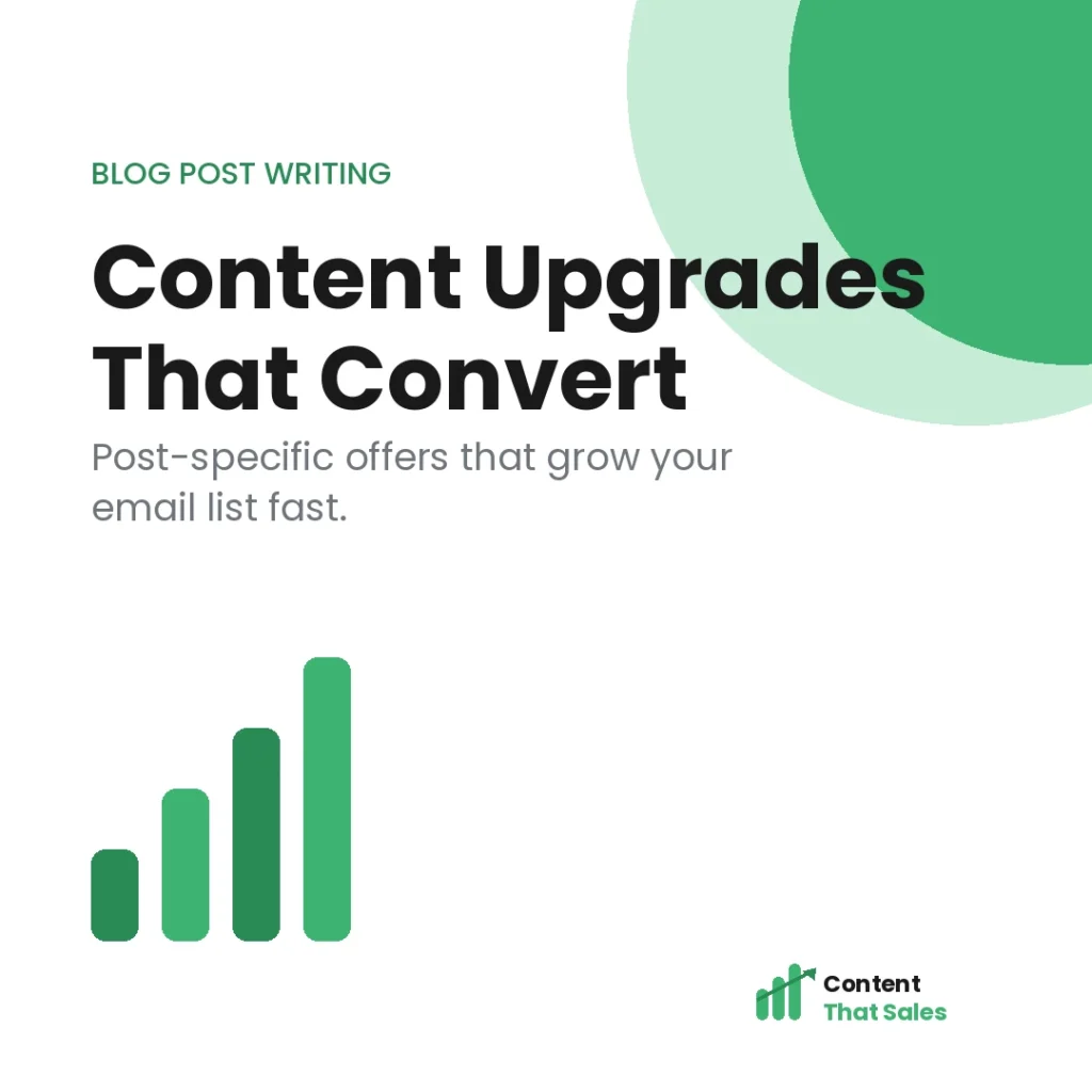 Content upgrades for blog posts that convert