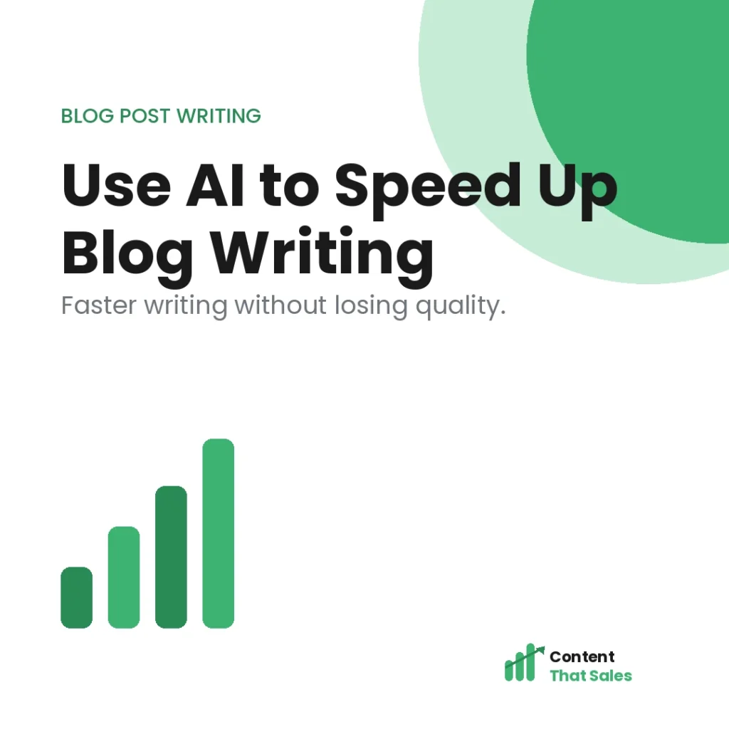 How to use AI to speed up blog writing