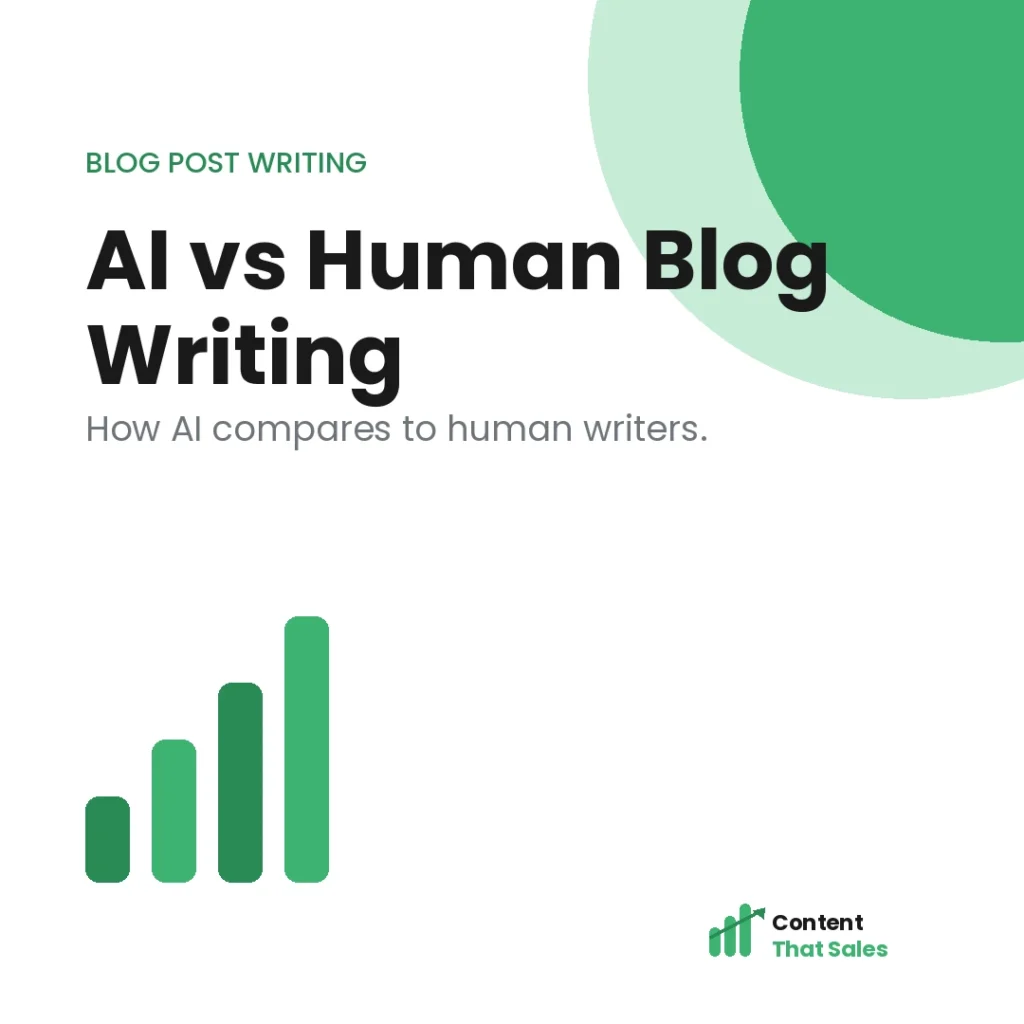 AI vs human blog writing what wins