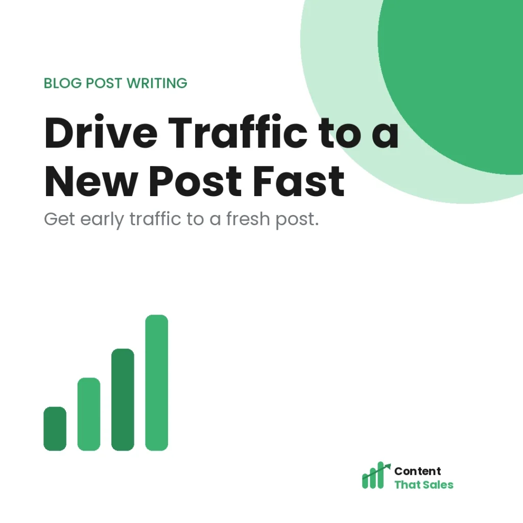 How to drive traffic to a new blog