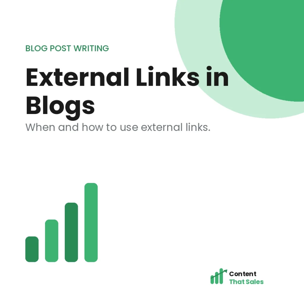 External links in blog posts when and how to use them