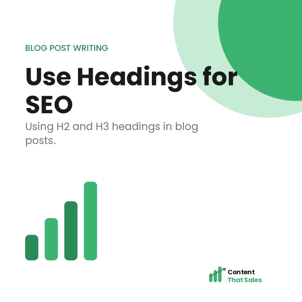 How to use headings H2 H3 in a blog post for SEO