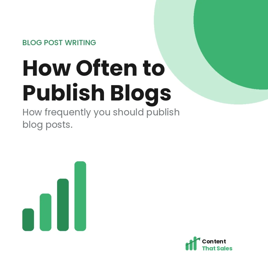 How often should you publish blog posts