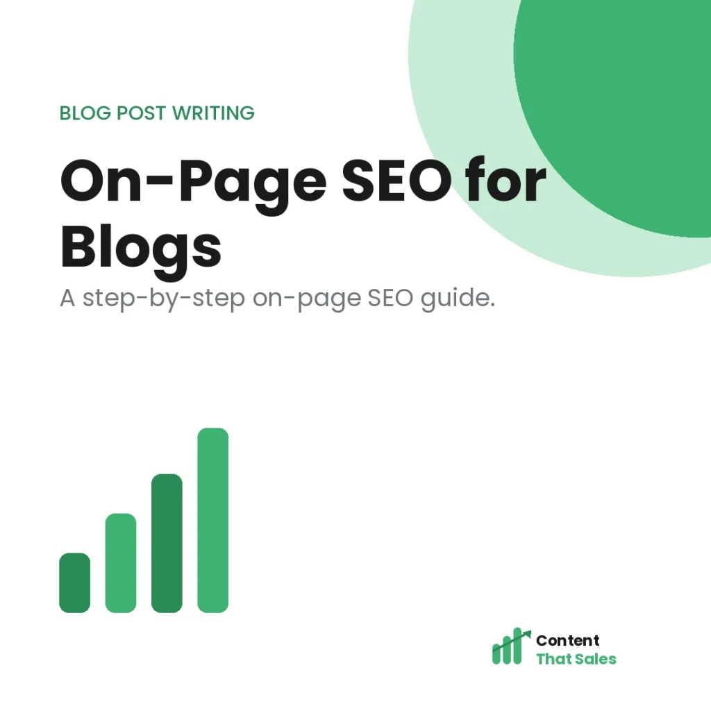 On-page SEO for blog posts step by step