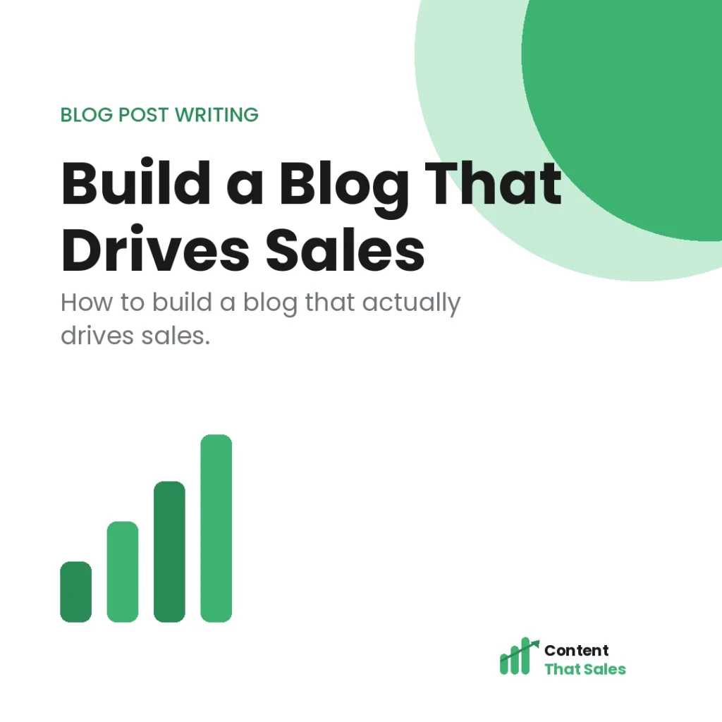 How to build a blog that actually drives sales