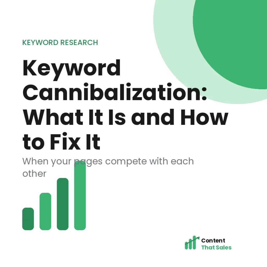 Keyword cannibalization explained and how to fix it