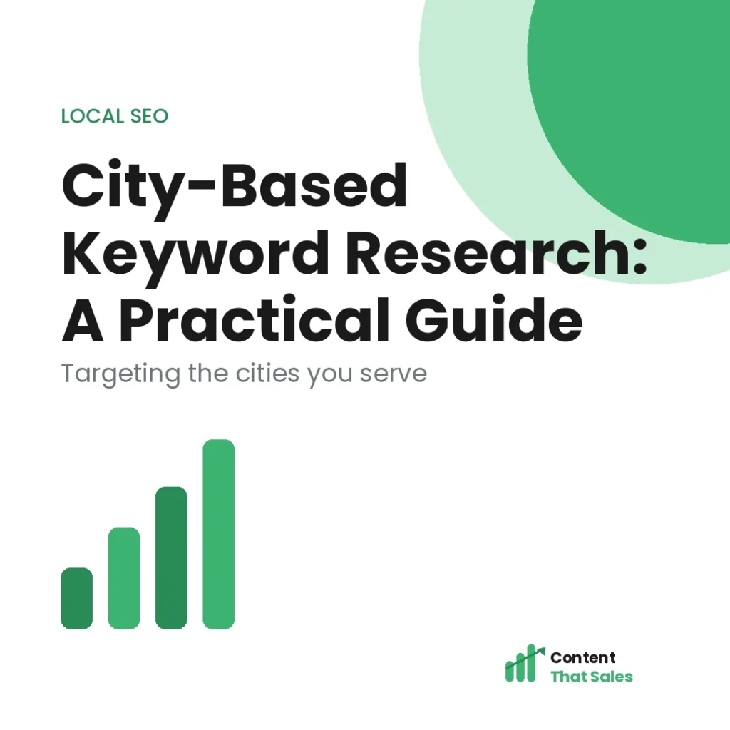 City-based keyword research practical guide