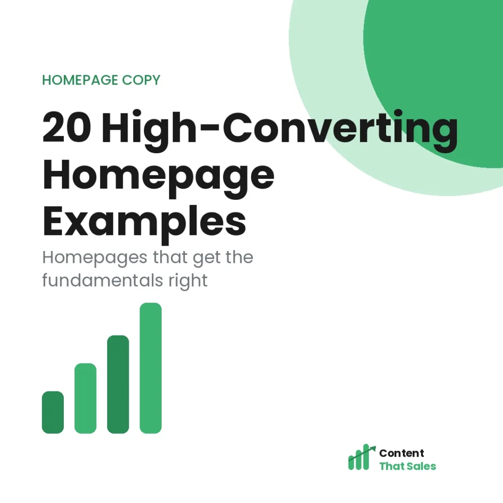 High-converting homepage examples to inspire you
