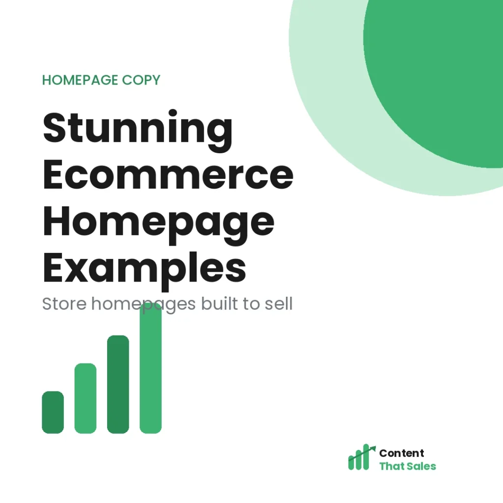 Stunning ecommerce homepage examples for 2026