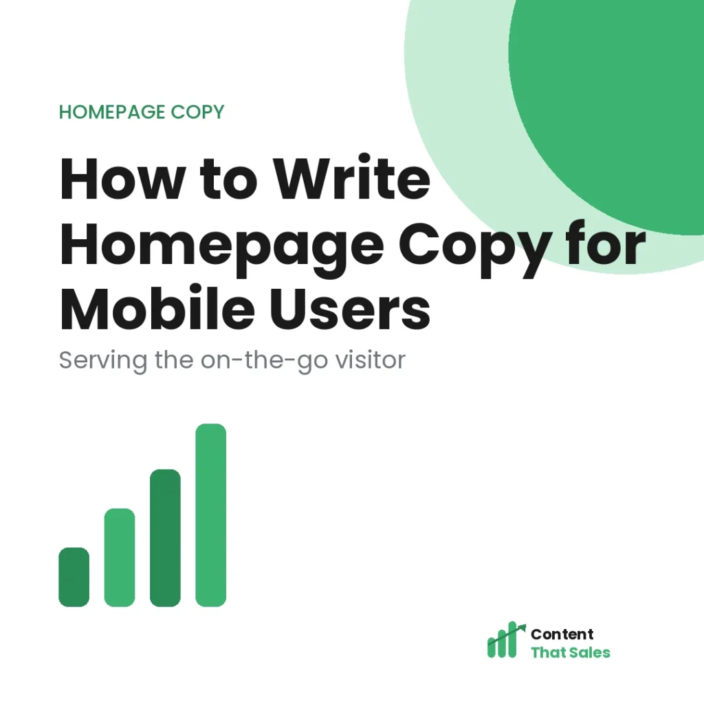 How to optimize your homepage for mobile users
