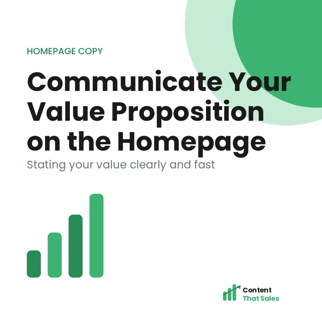 How to write a homepage value proposition that converts