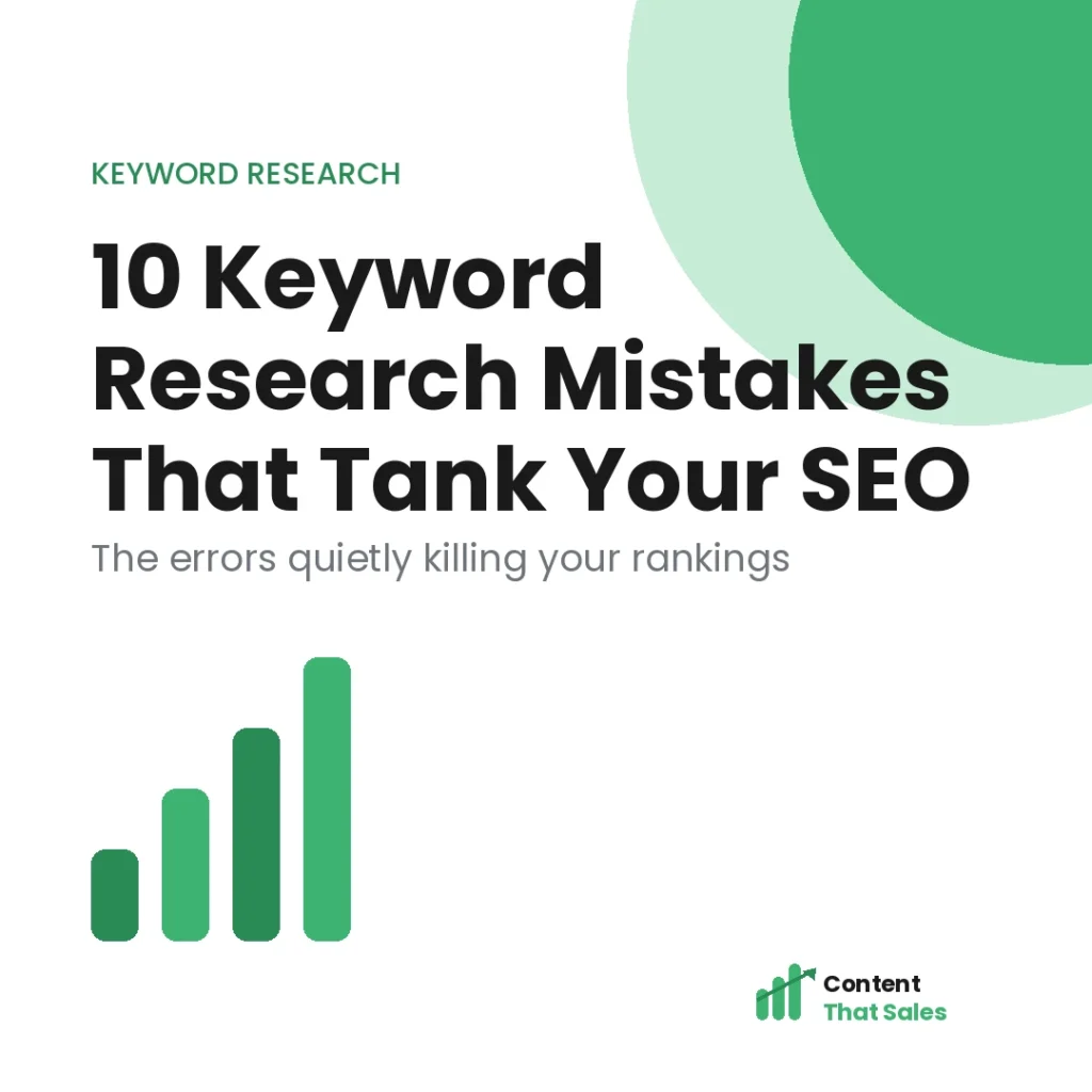 10 keyword research mistakes that tank your SEO