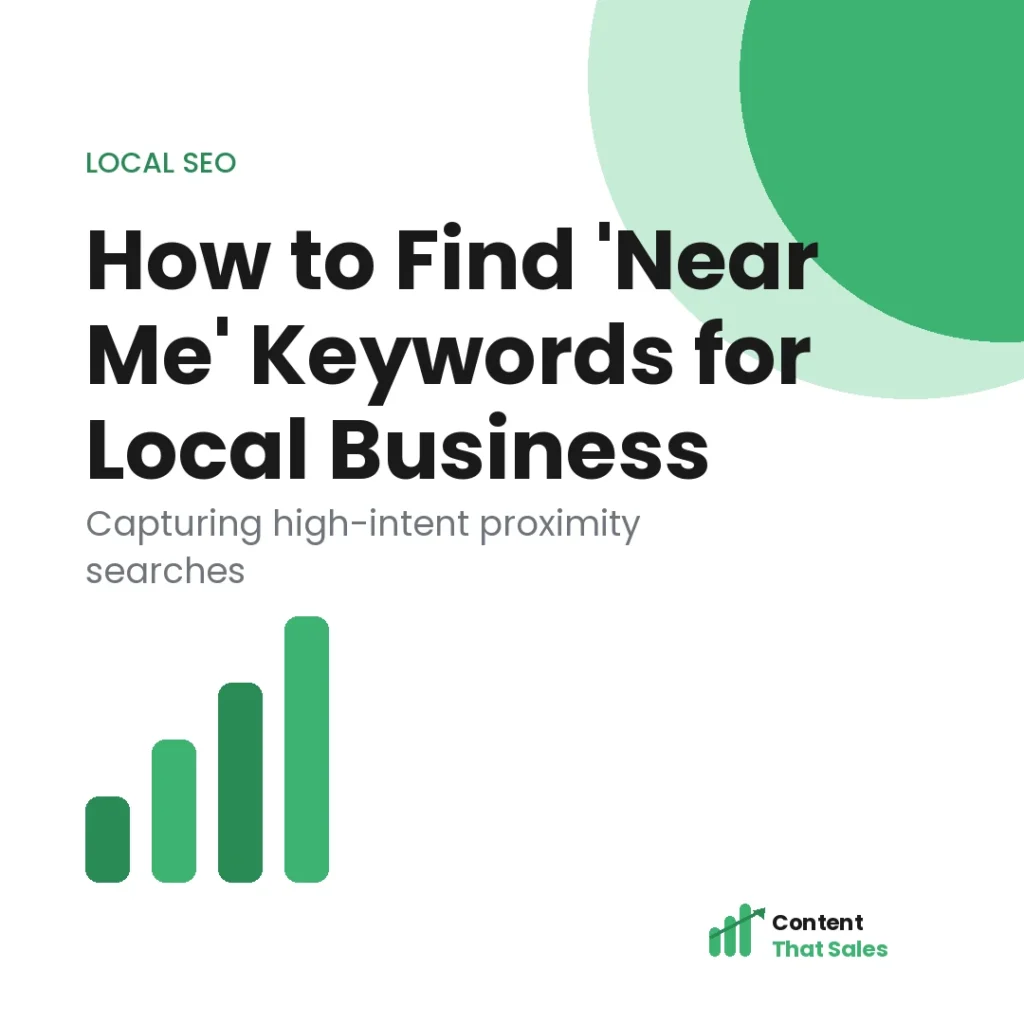 How to find near me keywords for local business