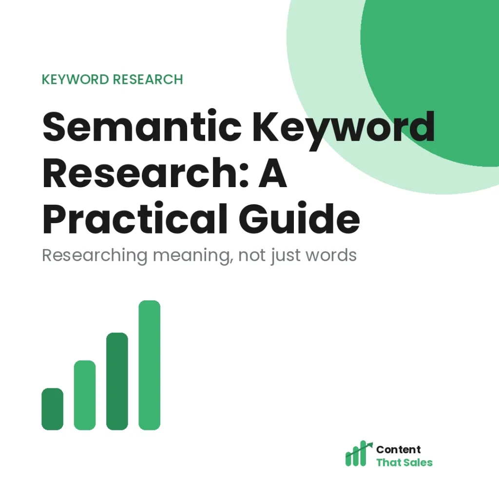 Semantic keyword research practical guide