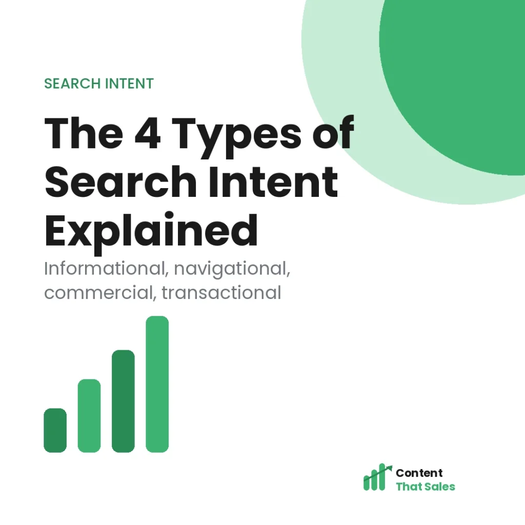 The four types of search intent explained
