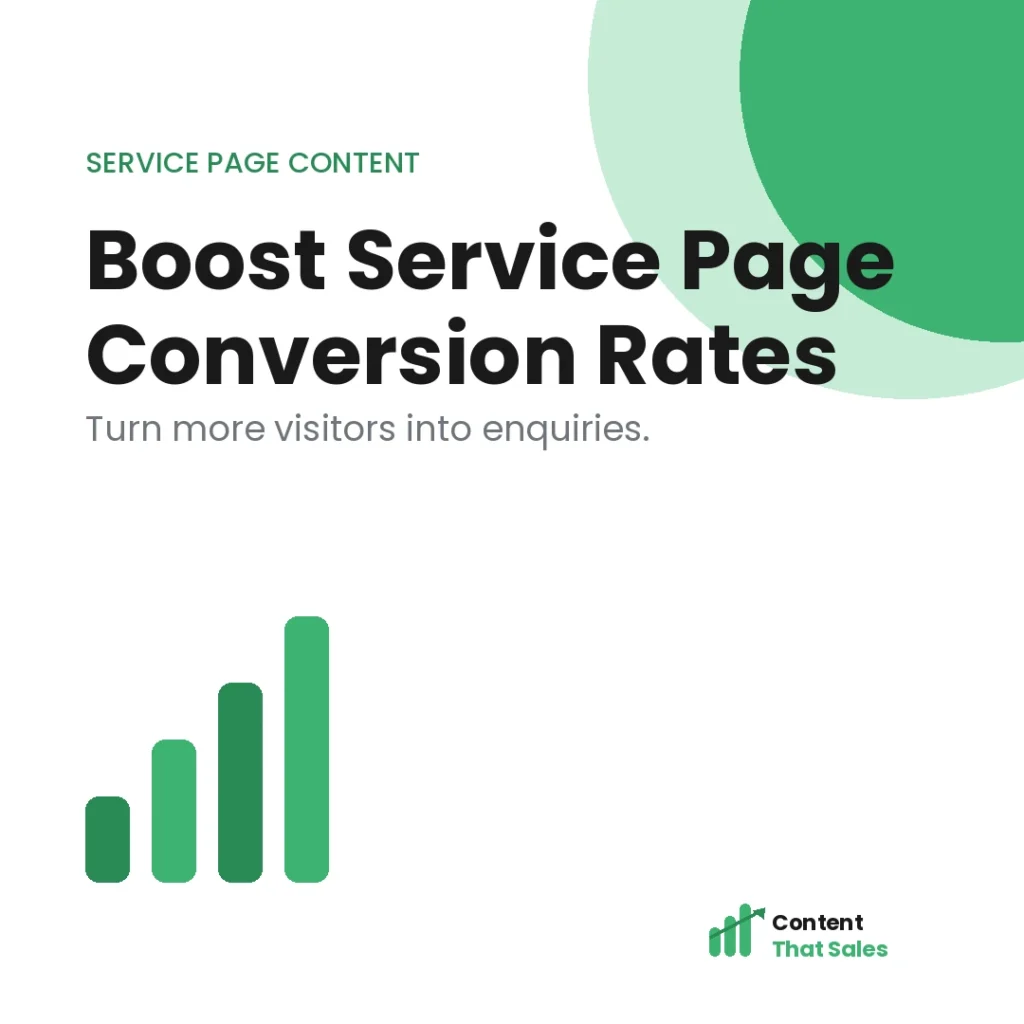 How to boost service page conversion rates