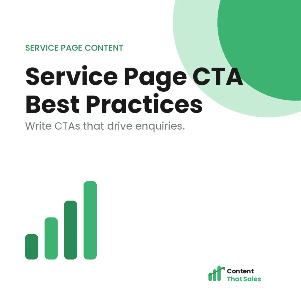 Service page CTA best practices