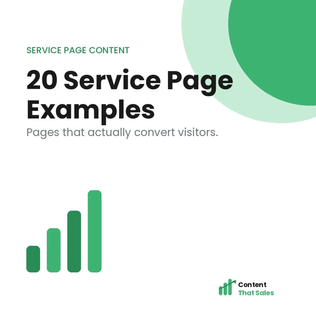 20 service page examples that actually convert