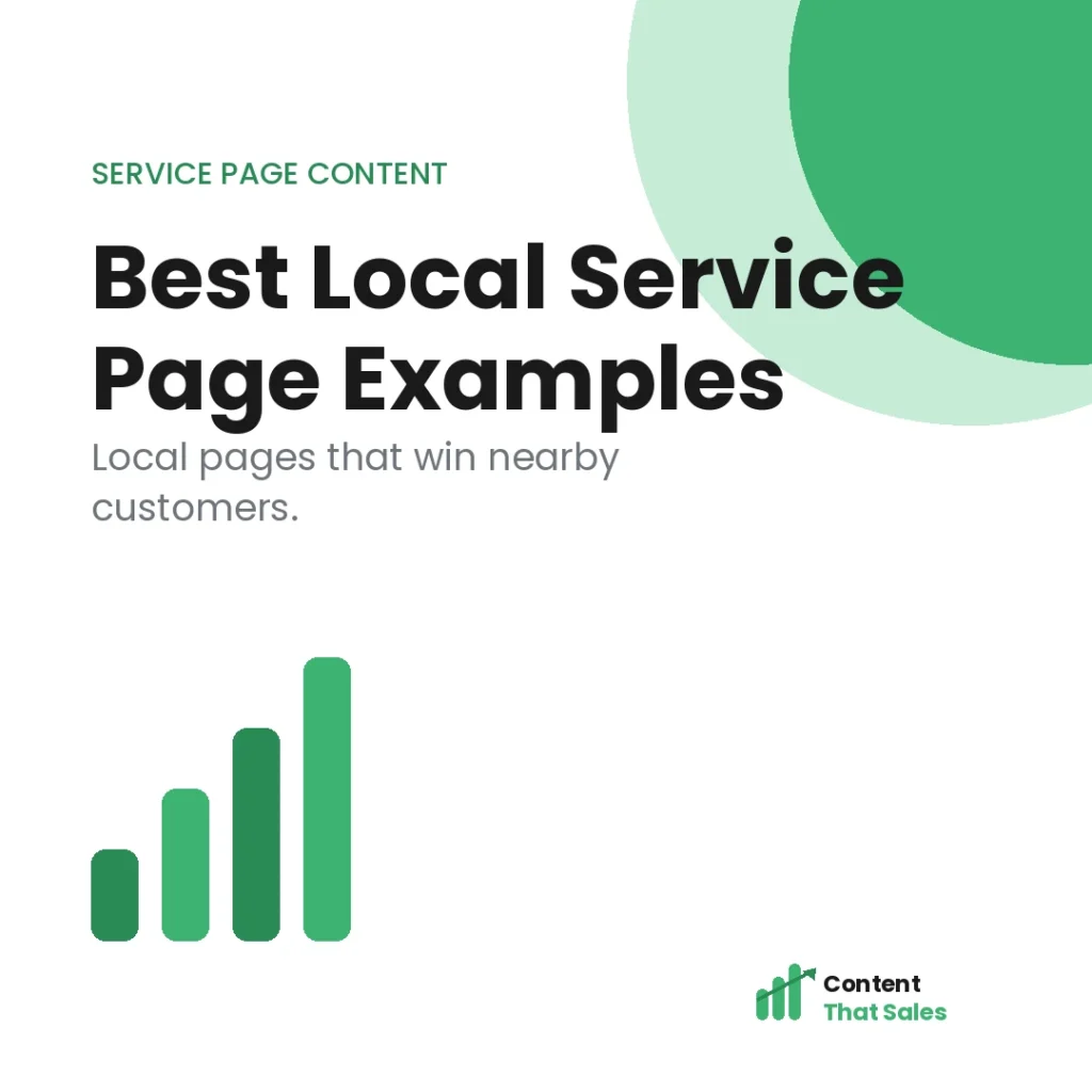 Best local service page examples