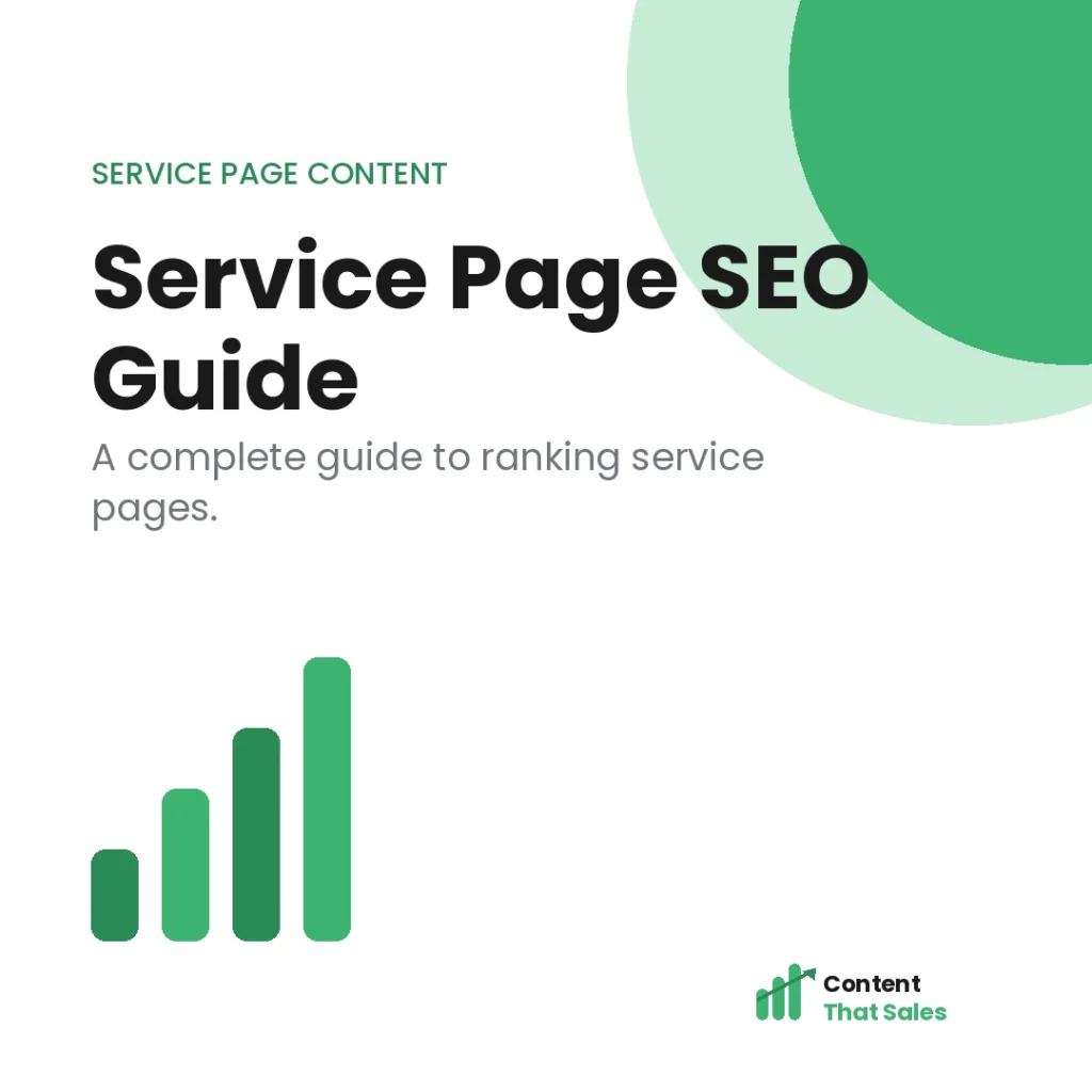 Service page SEO complete guide