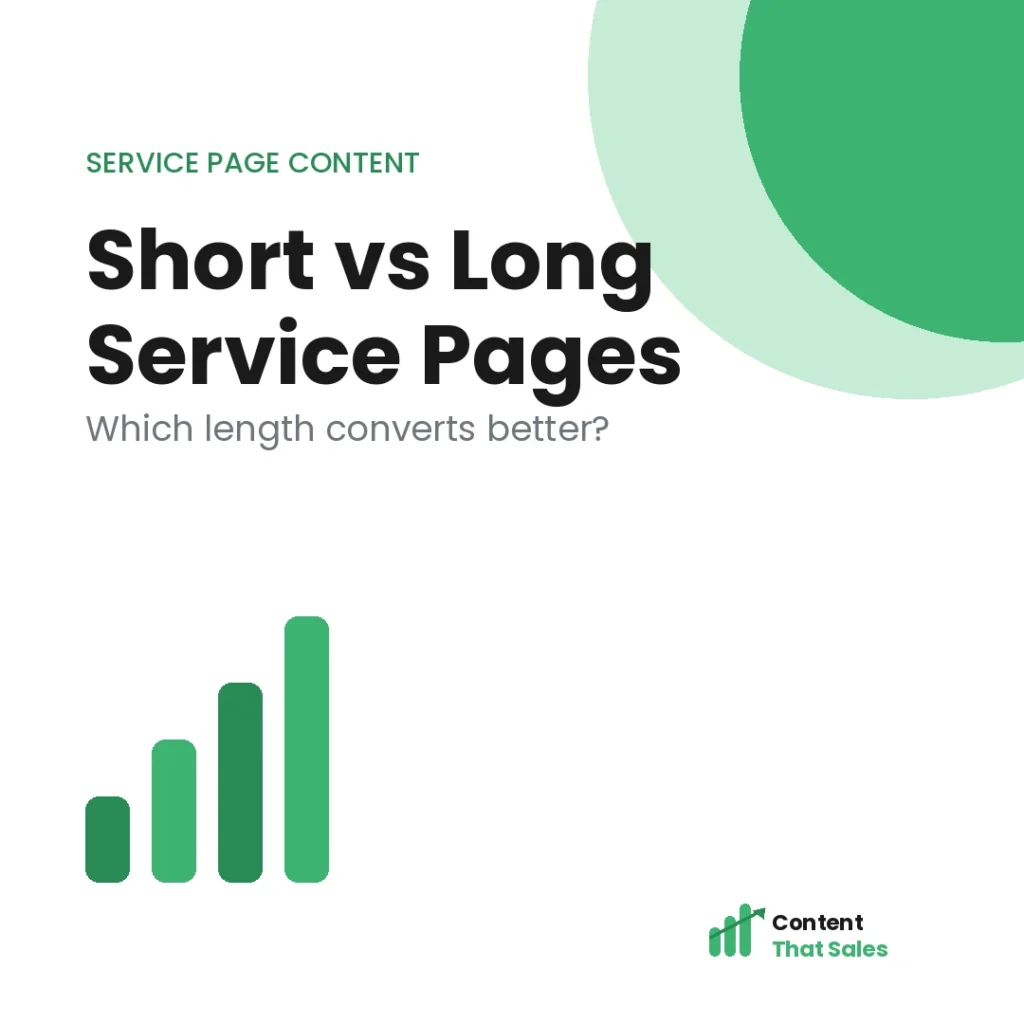 Short vs long service pages which convert better