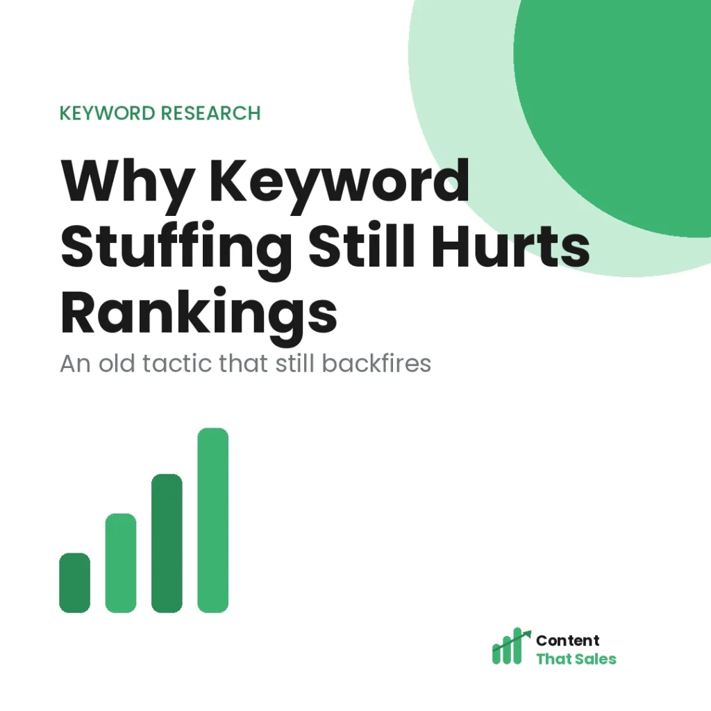 Why keyword stuffing still hurts rankings