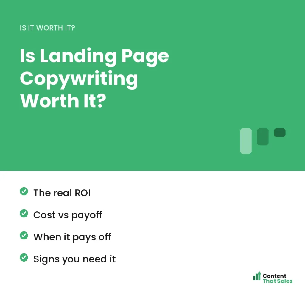 Is landing page copywriting worth it by Content That Sales