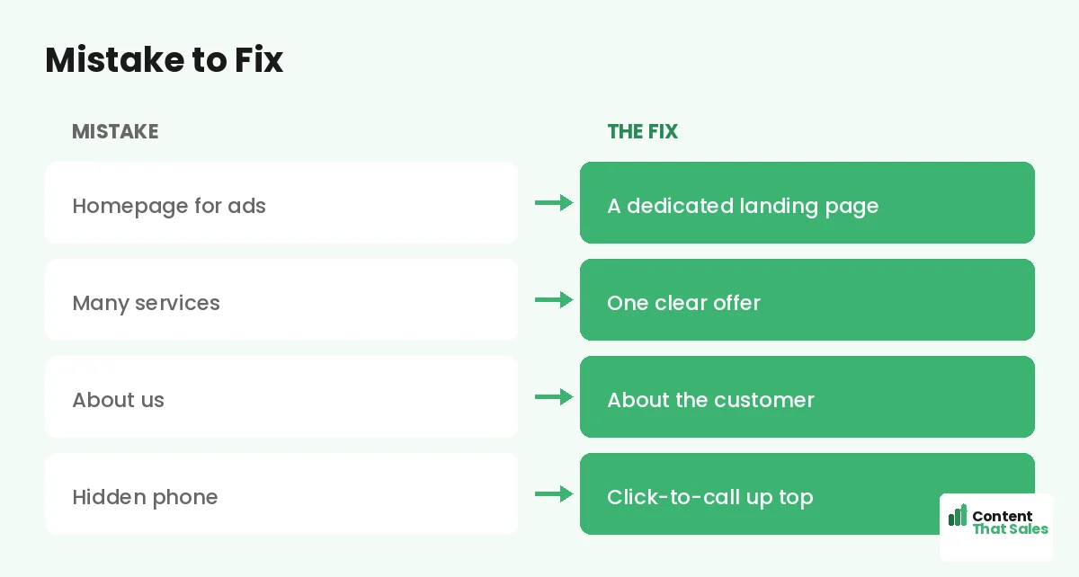 Mistake to fix by Content That Sales