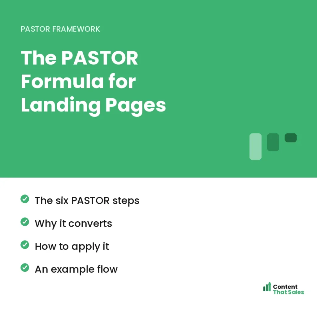 The PASTOR formula for landing pages by Content That Sales