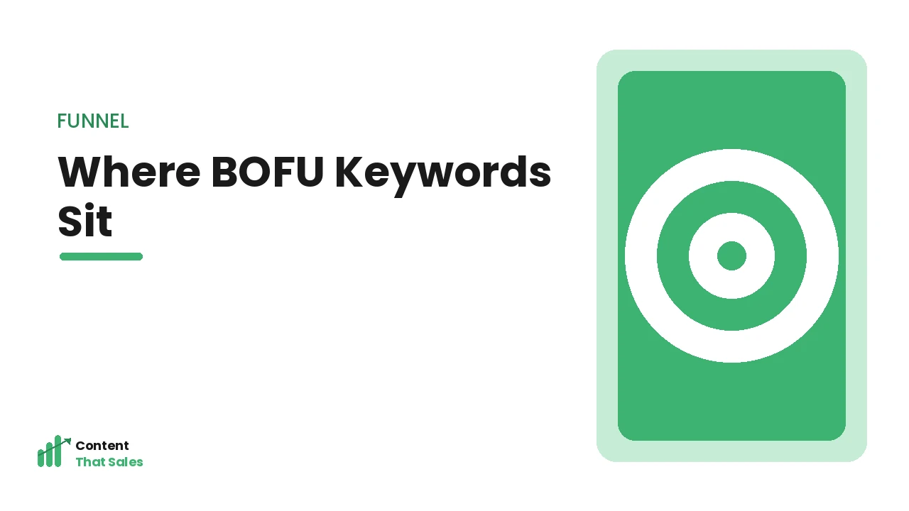 Where bottom-of-funnel keywords sit in the journey