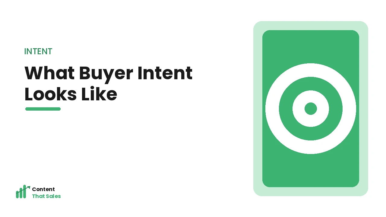 What buyer intent looks like in a search