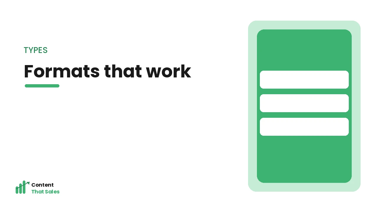 Popular high-engagement formats